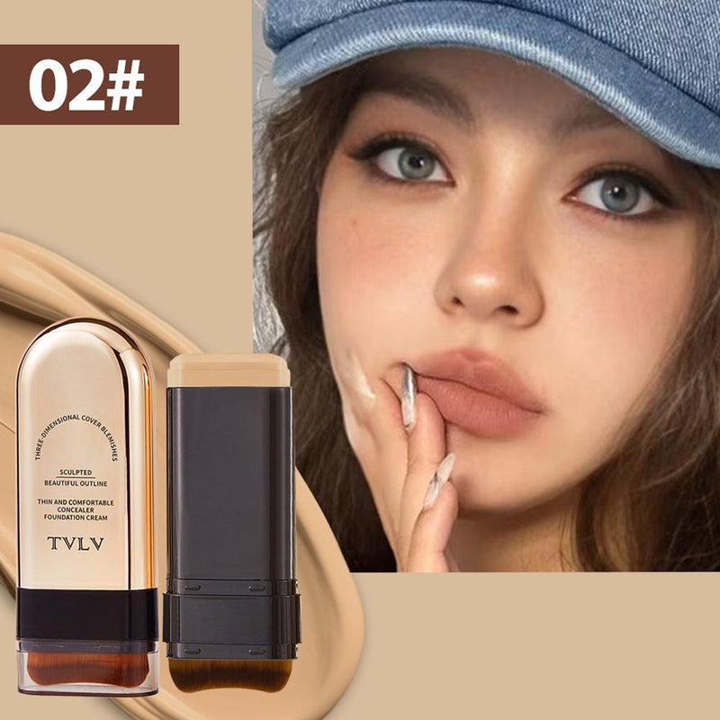 Eraser Double-Ended Foundation Stick/Cream Foundation - Concealing, Moisturizing, Long-Lasting, Matte, Lightweight Foundation 20g